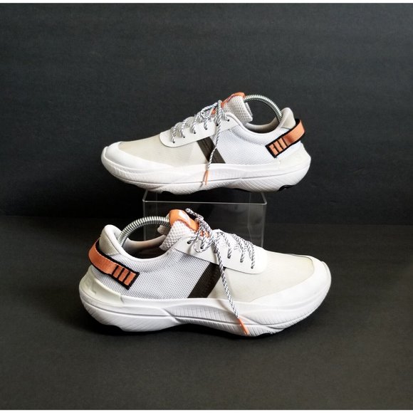 SOREL Kinetic Breakthru Tech Lace Sneakers Sz 10 41 White Orange Gray - Picture 6 of 13